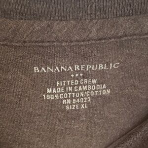 Banana Republic Dark Brown Cotton Crew
